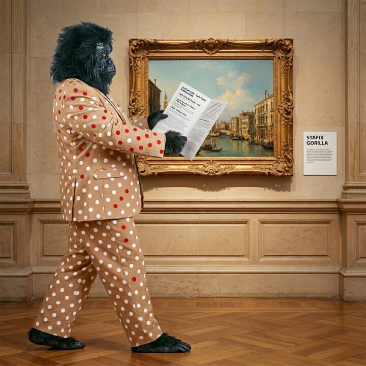 Stafix gorilla in museum